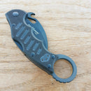 Fox Karambit Lockback Folding Knife 2.5" N690 Steel Blade Black Grooved G10 Handle 599XT -Fox - Survivor Hand Precision Knives & Outdoor Gear Store