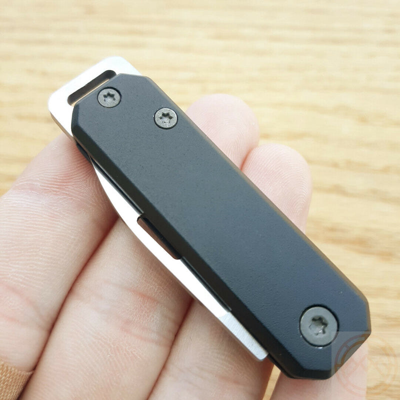 Bear & Son Small Slip Joint Folding Knife 1.5" High Carbon Steel Blade Black Aluminum Handle 109BK -Bear & Son - Survivor Hand Precision Knives & Outdoor Gear Store