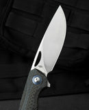 Bestech Knives Falko Liner Folding Knife 3.75" 154CM Steel Blade Carbon Fiber/G10 Handle KL01A -Bestech Knives - Survivor Hand Precision Knives & Outdoor Gear Store