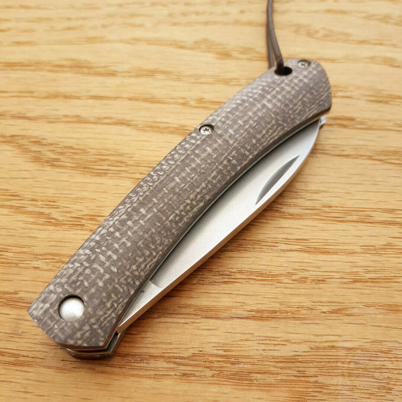 Fox Nauta Slip Joint Folding Knife 3.25" 420C Steel Blade Canvas Micarta Handle 230MIBI -Fox - Survivor Hand Precision Knives & Outdoor Gear Store