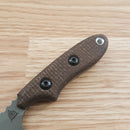 TOPS Bull Trout Fixed Knife 2.75" 154CM Steel Blade Brown Burlap Micarta Handle BLTT01 -TOPS - Survivor Hand Precision Knives & Outdoor Gear Store