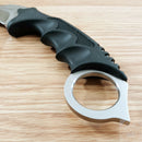 United Cutlery Honshu Karambit Fixed Knife 4" 7Cr13 Steel Blade Black Rubber Handle 2977 -United Cutlery - Survivor Hand Precision Knives & Outdoor Gear Store