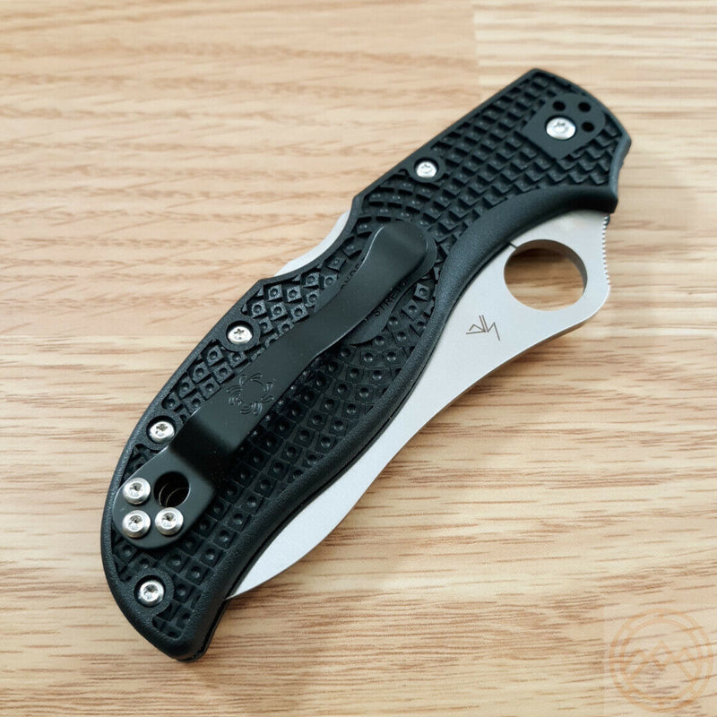 Spyderco Stretch 2 Lockback Folding Knife 3.5" VG-10 Steel Blade Black Textured FRN Handle 90PBK2 -Spyderco - Survivor Hand Precision Knives & Outdoor Gear Store