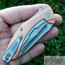 Kershaw Natrix Sub Framelock Folding Knife 2.75" D2 Tool Steel Blade Copper Handle 7006CU -Kershaw - Survivor Hand Precision Knives & Outdoor Gear Store