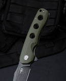 Bestech Knives Arctic Linerlock Folding Knife 3.5" D2 Tool Steel Blade Green G10 Handle G33B2 -Bestech Knives - Survivor Hand Precision Knives & Outdoor Gear Store