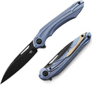 Bestech Knives WIBRA Folding Knife 3.5" Bohler M390 Steel Blade Blue Anodized Titanium Handle KT2001C -Bestech Knives - Survivor Hand Precision Knives & Outdoor Gear Store