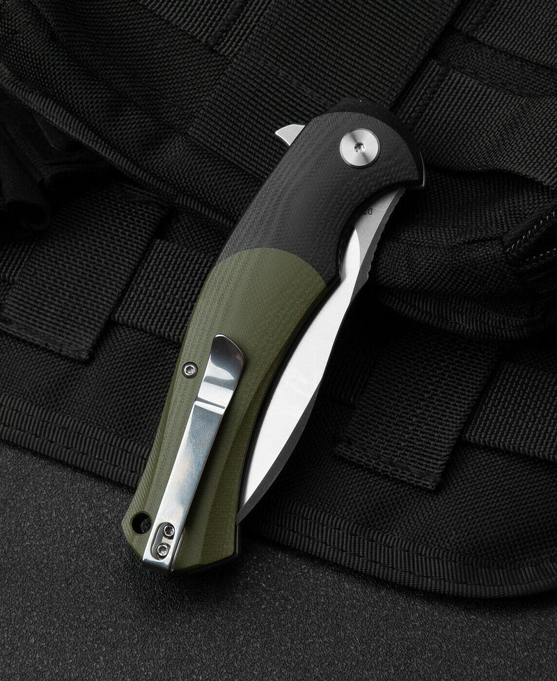 Bestech Knives Penguin Liner Folding Knife 3.63" D2 Tool Steel Blade G10 Handle G32A -Bestech Knives - Survivor Hand Precision Knives & Outdoor Gear Store