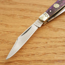 Rough Ryder Sparkle Stockman Pocket Knife Stainless Steel Blades Purple Glitter Acrylic Handle 2018 -Rough Ryder - Survivor Hand Precision Knives & Outdoor Gear Store