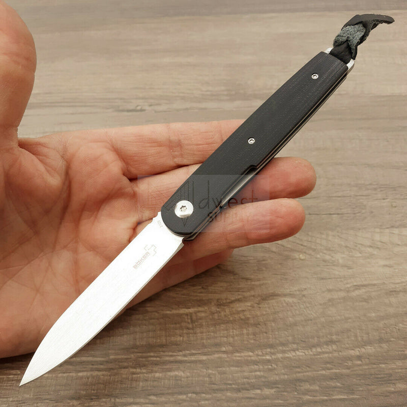 Boker Plus LRF Folding Knife 3" VG-10 Steel Blade Black G10 Handle 01BO078 -Boker Plus - Survivor Hand Precision Knives & Outdoor Gear Store