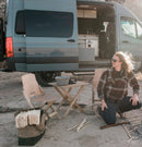 Barebones Living Ridgetop Wood Folding Chair Antique-Style Easy-Carry Handle RE584 -Barebones Living - Survivor Hand Precision Knives & Outdoor Gear Store