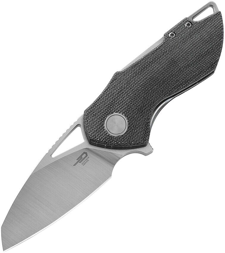 Bestech Knives Riverstone Folding Knife 2.5" 154CM Steel Blade Black Canvas Micarta Handle KL03D -Bestech Knives - Survivor Hand Precision Knives & Outdoor Gear Store