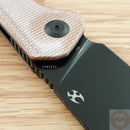 Kansept Knives Bulldozer Folding Knife 3.75" D2 Tool Steel Blade Brown Micarta Handle 1028A1 -Kansept Knives - Survivor Hand Precision Knives & Outdoor Gear Store