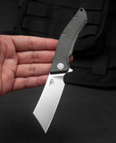 Bestech Knives Cubis Folding Knife 3.13" D2 Tool Steel Blade Black Canvas Micarta Handle KG42A -Bestech Knives - Survivor Hand Precision Knives & Outdoor Gear Store