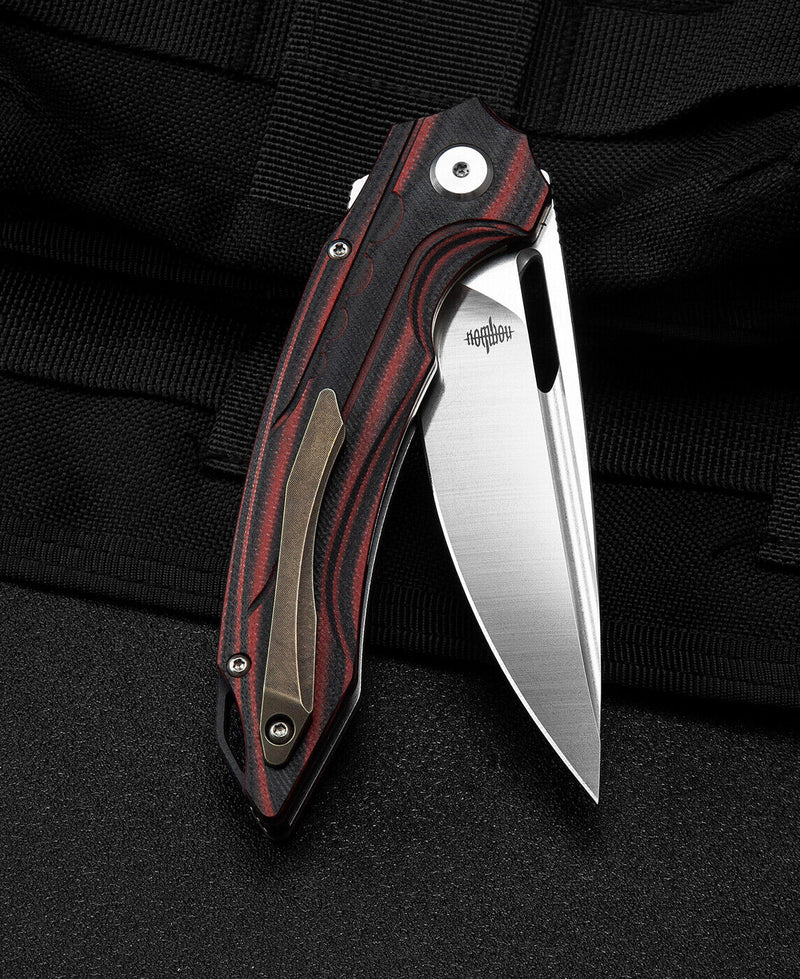 Bestech Knives Ornetta Folding Knife 3.63" N690 Steel Blade Carbon Fiber / G10 Handle L02B -Bestech Knives - Survivor Hand Precision Knives & Outdoor Gear Store