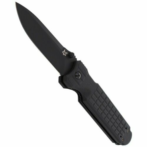 Fox Predator II Folding Knife 3.75" Bohler N690 Steel Blade Black Forprene Handle 446B -Fox - Survivor Hand Precision Knives & Outdoor Gear Store