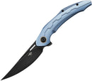 Bestech Knives Marukka Frame Folding Knife 3.63" Bohler M390 Steel Blade Blue Titanium Handle KT2002B -Bestech Knives - Survivor Hand Precision Knives & Outdoor Gear Store