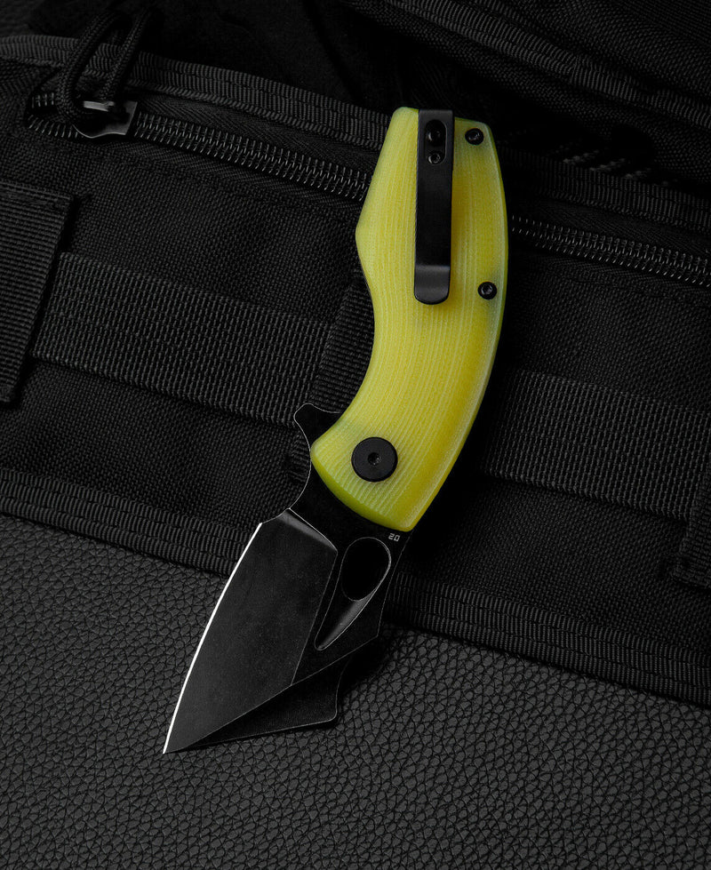 Bestech Knives Lizard Linerlock Folding Knife 2.5" D2 Tool Steel Blade Lime G-10 Handle KG39F -Bestech Knives - Survivor Hand Precision Knives & Outdoor Gear Store