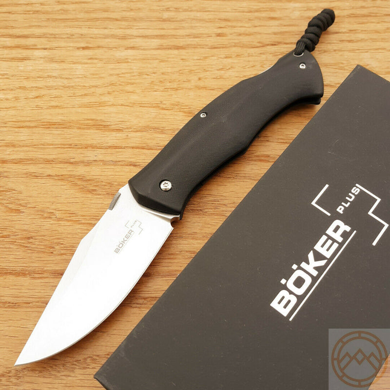 Boker Plus Kerberos Lockback Folding Knife 3.5" D2 Tool Steel Blade Black G10 Handle P01BO266 -Boker Plus - Survivor Hand Precision Knives & Outdoor Gear Store