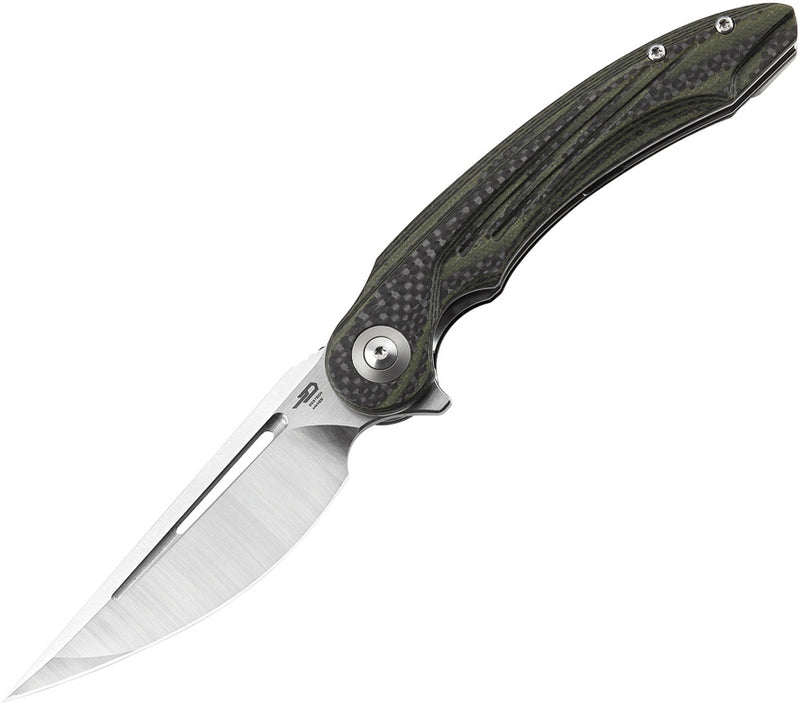 Bestech Irida Linerlock Folding Knife 3.88" 154CM Steel Blade Carbon Fiber / G10 Handle KG25F -Bestech Knives - Survivor Hand Precision Knives & Outdoor Gear Store