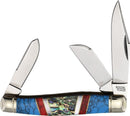 Rough Ryder Large Pocket Knife Stainless Steel Blades Stone/Abalone/MOP/Turquoise Handle 2404 -Rough Ryder - Survivor Hand Precision Knives & Outdoor Gear Store