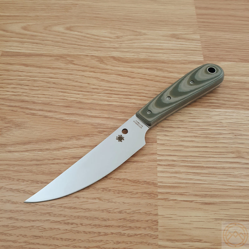 Spyderco Bow River Fixed Knife 4.25" 8Cr13MoV Steel Full Tang Blade Tan And OD Green G10 Handle FB46GPOD -Spyderco - Survivor Hand Precision Knives & Outdoor Gear Store