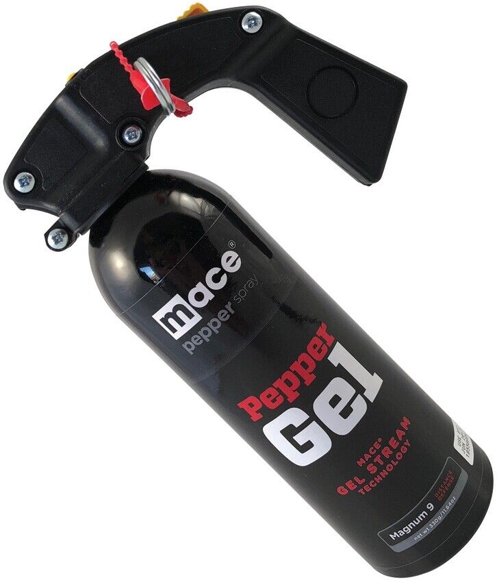 Mace Magnum 9 10% OC Pepper Gel And UV Dye Stream Pattern Reaches Up To 25 Feet With Safety Pin 80572 -Mace - Survivor Hand Precision Knives & Outdoor Gear Store