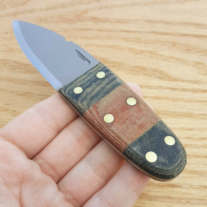 Condor Primitive Bush Dagger Fixed Knife 2.5" 1075HC Steel Blade Micarta Handle TK392326HC -Condor - Survivor Hand Precision Knives & Outdoor Gear Store