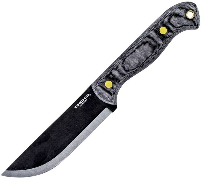 Condor SBK Fixed Knife 5.25" 1075HC Steel Full Blade Black Linen Micarta Handle TK3940528HC -Condor - Survivor Hand Precision Knives & Outdoor Gear Store