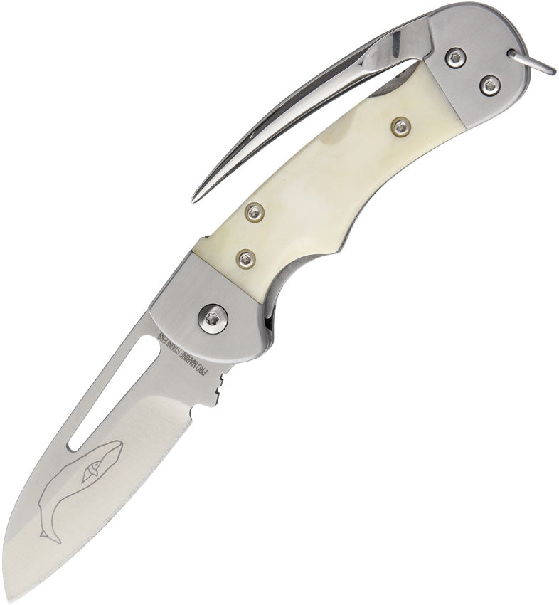 Myerchin Generation 2 Crew Folding Knife 2.5" German Steel Blade White Bone Handle AF377 -Myerchin - Survivor Hand Precision Knives & Outdoor Gear Store