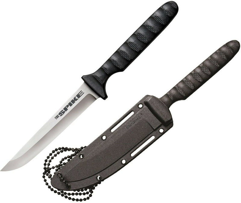 Cold Steel Tanto Spike Fixed Knife 4" 4116 Steel Blade Black Griv-Ex Handle 53NCT -Cold Steel - Survivor Hand Precision Knives & Outdoor Gear Store