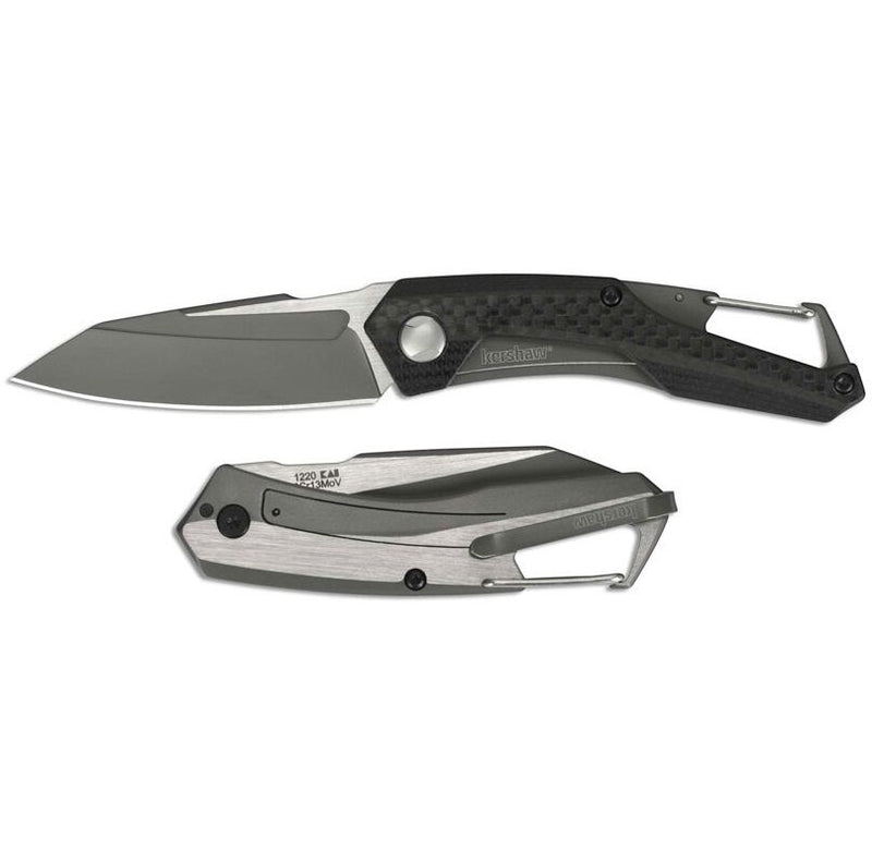 Kershaw Reverb Framelock Folding Pocket Knife 2.50" 8Cr13MoV Steel Blade Black G10/Carbon Fiber Handle KS1220 -Kershaw - Survivor Hand Precision Knives & Outdoor Gear Store