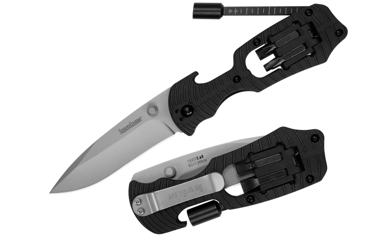 Kershaw Select Fire Multi-Tool Folding Knife 3.25" 8Cr13MoV Steel Blade GRN Handle 1920X -Kershaw - Survivor Hand Precision Knives & Outdoor Gear Store