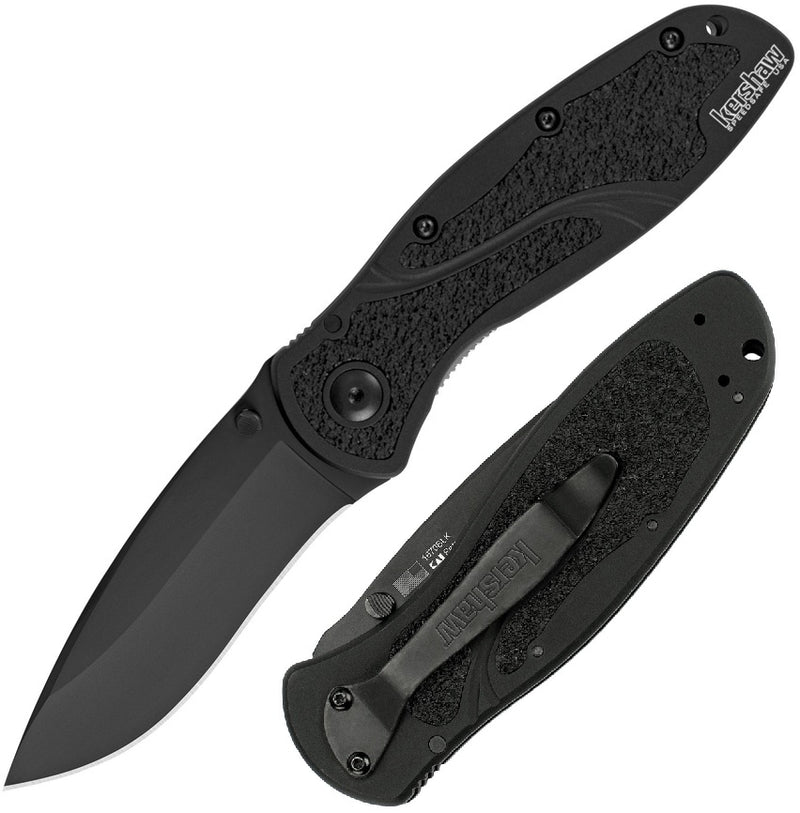 Kershaw Blur Linerlock Folding Knife 3.5" 14C28N Stainless Steel Blade Aluminum Handle 1670BLK -Kershaw - Survivor Hand Precision Knives & Outdoor Gear Store