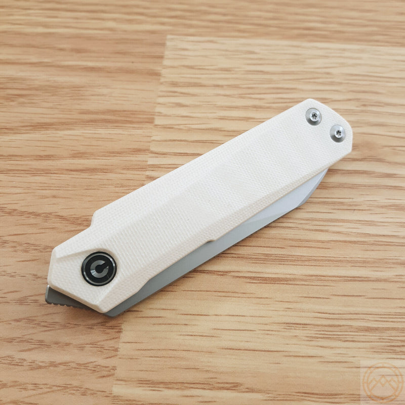 Civivi Ki-V Plus Folding Knife 2.5" Nitro-V Steel Extended Tang Blade White G10 Handle VC20005B2 -Civivi - Survivor Hand Precision Knives & Outdoor Gear Store