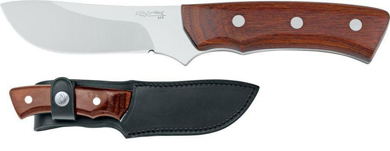 Fox Campeggio Fixed Knife 4.13" 440C Steel Full Tang Blade Brown Pakkawood Handle 2607 -Fox - Survivor Hand Precision Knives & Outdoor Gear Store