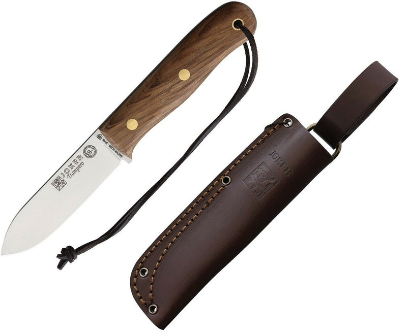 Joker Trampero Fixed Knife 4" 14C28N Sandvik Steel Full Tang Blade Walnut Handle CN113 -Joker - Survivor Hand Precision Knives & Outdoor Gear Store