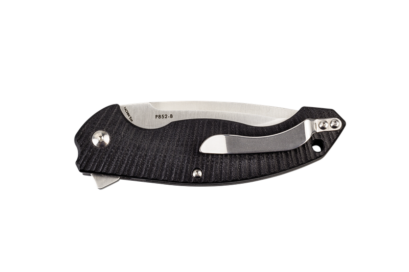 RUIKE P852 Linerlock Folding Knife 3.5" 14C28N Steel Blade Black Sculpted G10 Handle EP852B -RUIKE - Survivor Hand Precision Knives & Outdoor Gear Store