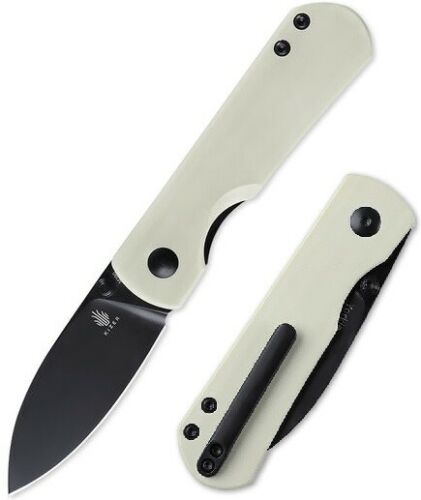 Kizer Cutlery Yorkie Folding Knife 2.5" M390 Steel Blade White G10 Handle 3525S2 -Kizer Cutlery - Survivor Hand Precision Knives & Outdoor Gear Store