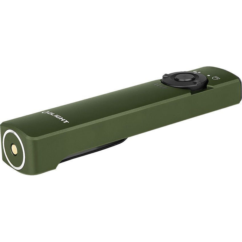 Olight Arkfeld Flat Flashlight OD Green Rechargeable Water And Impact Resistance With Aluminum Construction ARKODGCW -Olight - Survivor Hand Precision Knives & Outdoor Gear Store