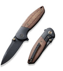 We Knife Co Nitro Mini Framelock Folding Knife 3.13" CPM-20CV Steel Drop Point Blade Brown Linen Micarta Handle 220154 -We Knife Co - Survivor Hand Precision Knives & Outdoor Gear Store