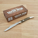 Rough Ryder Large Toothpick Folding Knife 440 Steel Blade Brown Burlap Micarta Handle 2328 -Rough Ryder - Survivor Hand Precision Knives & Outdoor Gear Store