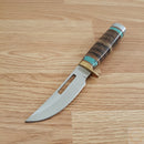 Rough Ryder Fixed Knife 4.5" Stainless Steel Skinner Blade Leather And Turquoise Handle 2390 -Rough Ryder - Survivor Hand Precision Knives & Outdoor Gear Store