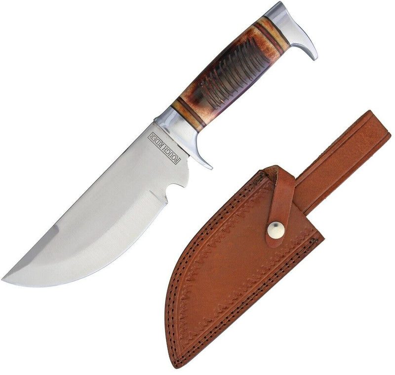 Rough Ryder Skinner Fixed Knife 6.25" Stainless Steel Blade Brown Jigged Bone Handle 2005 -Rough Ryder - Survivor Hand Precision Knives & Outdoor Gear Store