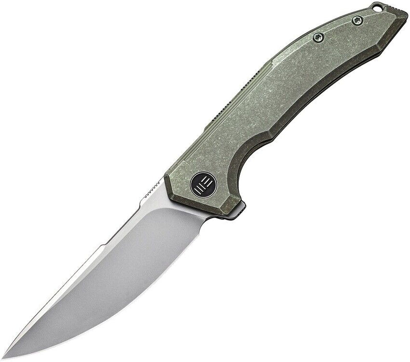 We Knife Co Quixotic Folding Knife 3.5" CPM-20CV Steel Blade Green Titanium Handle 210164 -We Knife Co - Survivor Hand Precision Knives & Outdoor Gear Store