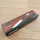 Frost Cutlery Fixed Knife 4" Stainless Steel Blade Stag Bone Resin/Nickel Silver Guard/Aluminum Pommel Handle W600SBR -Frost Cutlery - Survivor Hand Precision Knives & Outdoor Gear Store