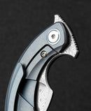 Bestech Strelit Framelock Folding Knife 2.13" Damascus Steel Blade Titanium Handle KT2103I -Bestech Knives - Survivor Hand Precision Knives & Outdoor Gear Store