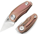 Bestech Knives Tulip Frame Folding Knife 1.25" Bohler M390 Steel Blade Pink Titanium Handle KT1913D -Bestech Knives - Survivor Hand Precision Knives & Outdoor Gear Store