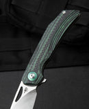 Bestech Knives Falko Folding Knife 3.75" 154CM Steel Blade Carbon Fiber/G10 Handle L01C -Bestech Knives - Survivor Hand Precision Knives & Outdoor Gear Store