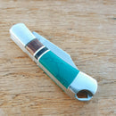 Rough Ryder Mini Folding Knife 1.38" Stainless Steel Blade Turquoise And Wood Handle 1473 -Rough Ryder - Survivor Hand Precision Knives & Outdoor Gear Store