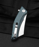 Bestech Knives Cubis Folding Knife 3.13" D2 Tool Steel Blade Blue Canvas Micarta Handle KG42C -Bestech Knives - Survivor Hand Precision Knives & Outdoor Gear Store